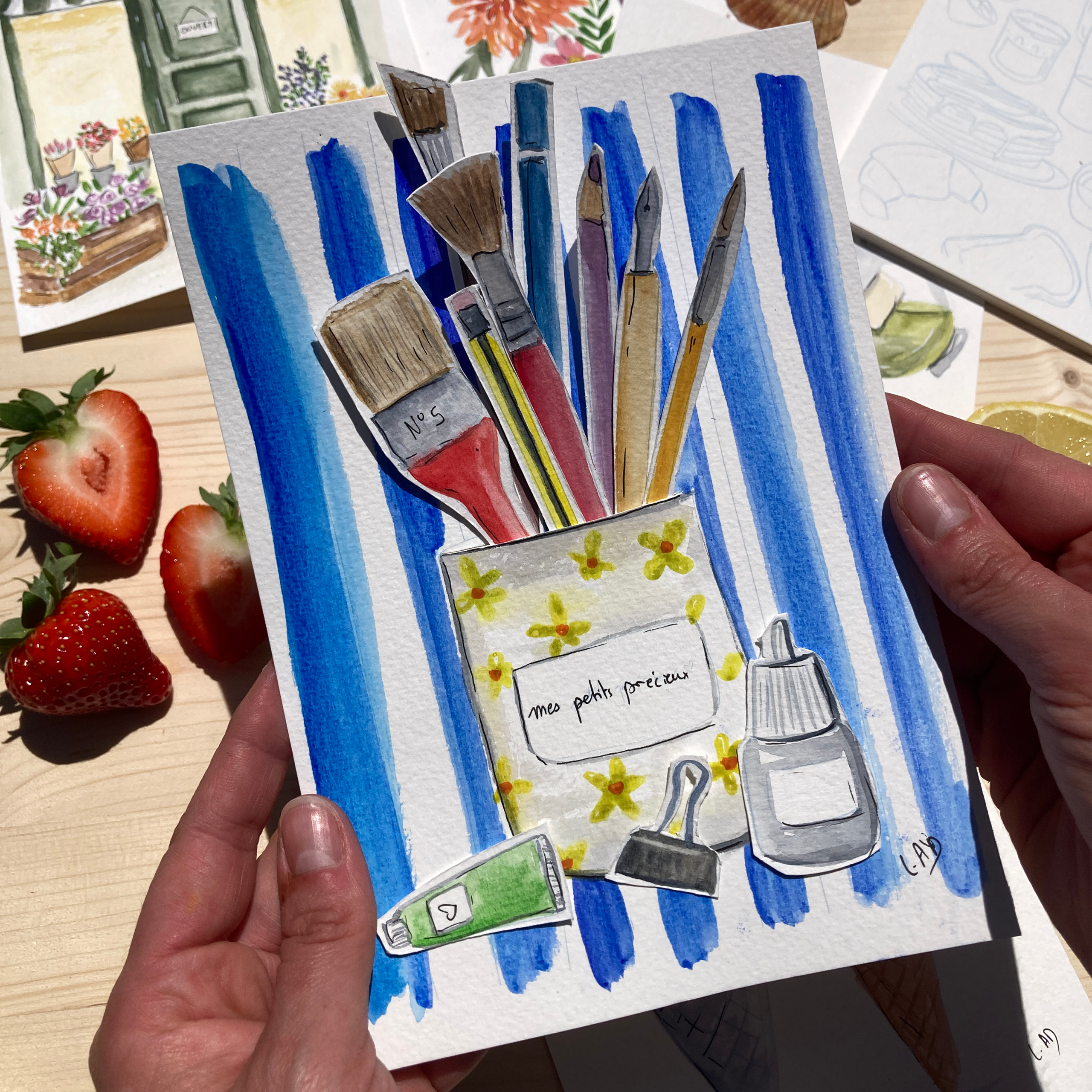 Illustrations - coloriage Aquarelle - Ete – Image 4